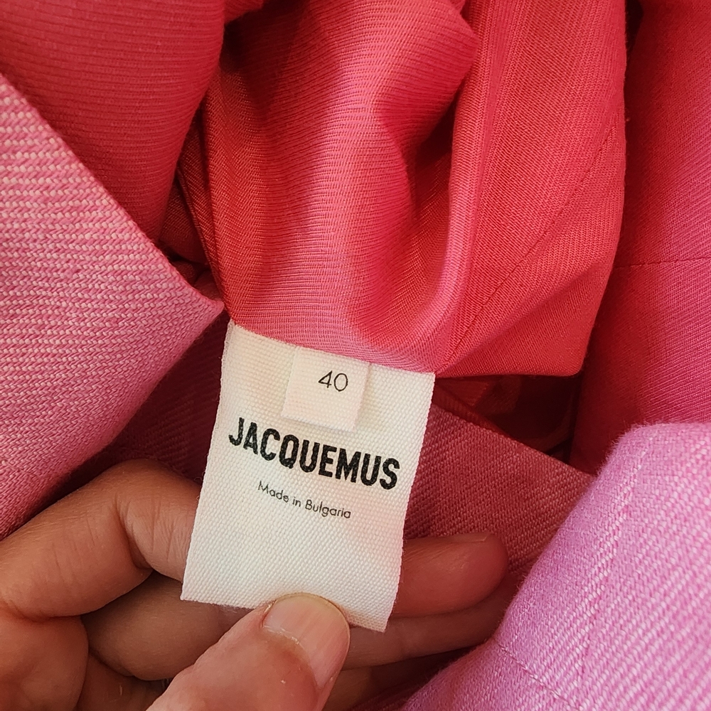 Jacquemus Pink Halter Cutout Mini Dress - Picture 6 of 10
